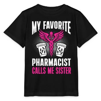 Apotheker Geschenk Apotheke - Stanley/Stella Kinder T-Shirt MINI CREATOR  - Schwarz - Vorne - Mikhail (115cm)