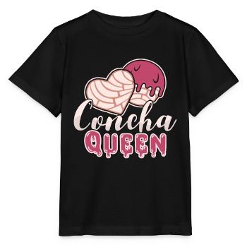 La reine Concha aime le pain sucré aux coquilles Dulce Conchas - T-shirt bio MINI CREATOR Stanley/Stella Enfant - noir - Devant - Mikhail (115cm)