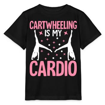 Gymnastique de la roue de charrette Cheerleading - T-shirt bio MINI CREATOR Stanley/Stella Enfant - noir - Devant - Mikhail (115cm)