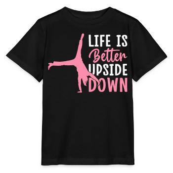 Gymnastique de la roue de charrette Cheerleading - T-shirt bio MINI CREATOR Stanley/Stella Enfant - noir - Devant - Mikhail (115cm)