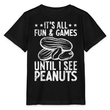 Allergie aux arachides Allergie aux noix - T-shirt bio MINI CREATOR Stanley/Stella Enfant - noir - Devant - Mikhail (115cm)