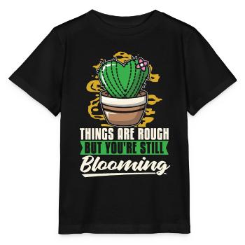 Les choses succulentes sont rudes mais vous êtes un amoureux des plantes - T-shirt bio MINI CREATOR Stanley/Stella Enfant - noir - Devant - Mikhail (115cm)