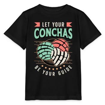 Conchas Laissez vos Conchas être votre pain de coquille sucré - T-shirt bio MINI CREATOR Stanley/Stella Enfant - noir - Devant - Mikhail (115cm)