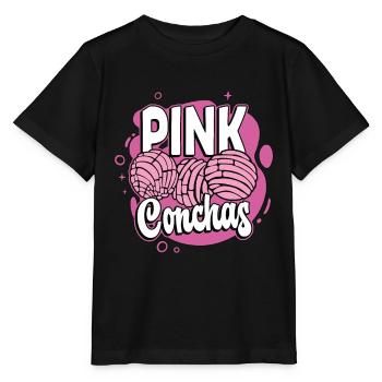 Pink Conchas aime la cuisine mexicaine Pain sucré aux coquillages - T-shirt bio MINI CREATOR Stanley/Stella Enfant - noir - Devant - Mikhail (115cm)