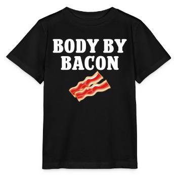 Bacon Food Pork Bacon - Stanley/Stella MINI CREATOR Kids’ T-Shirt - black - Front - Mikhail (115cm)