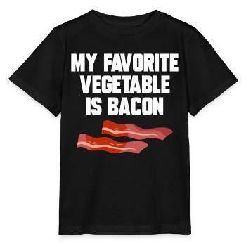 Bacon Food Pork Bacon - Stanley/Stella MINI CREATOR Kids’ T-Shirt - black - Front - Mikhail (115cm)