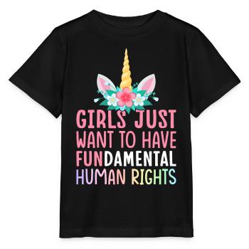 Féministe libérale Femme - T-shirt bio MINI CREATOR Stanley/Stella Enfant - noir - Devant - Mikhail (115cm)