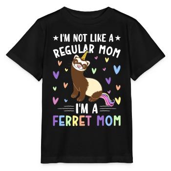 Amante de furet - T-shirt bio MINI CREATOR Stanley/Stella Enfant - noir - Devant - Mikhail (115cm)