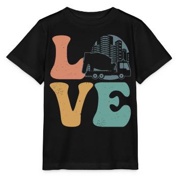 Cement Mixer Concrete Mixer Concrete Paver - Stanley/Stella MINI CREATOR Kids’ T-Shirt - black - Front - Mikhail (115cm)
