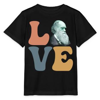 Charles Darwin Evolutionstheorie Atheist - Stanley/Stella Kinder T-Shirt MINI CREATOR  - Schwarz - Vorne - Mikhail (115cm)