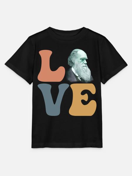 Charles Darwin Théorie de l’évolution athée - T-shirt bio MINI CREATOR Stanley/Stella Enfant - noir