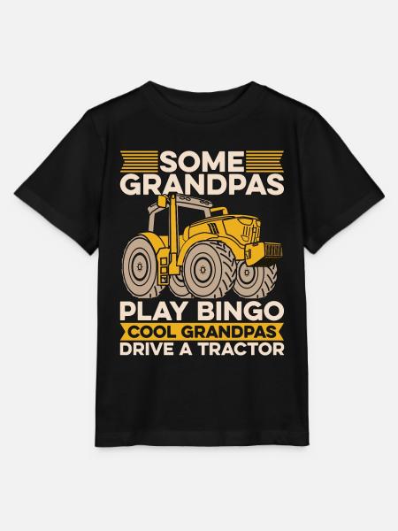 Harvester Noen bestefar spiller Bingo Farming Life - Stanley/Stella MINI CREATOR T-skjorte for barn - svart
