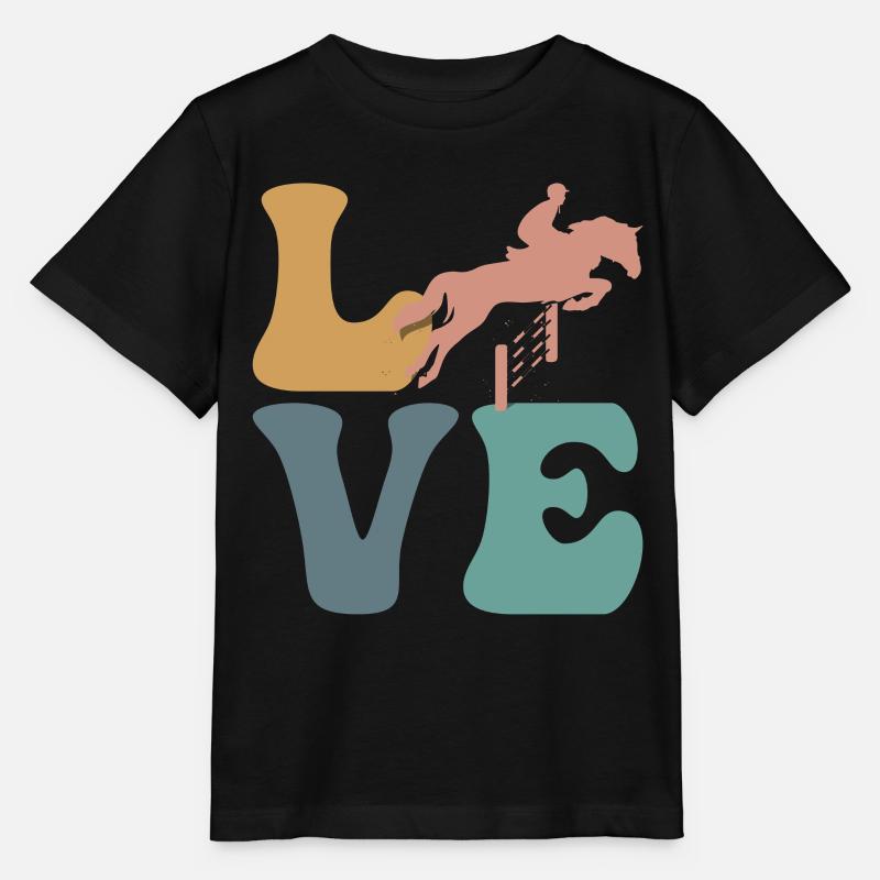 Equitation Equitation Amateurs de Chevaux - T-shirt bio MINI CREATOR Stanley/Stella Enfant - noir