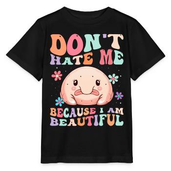 Groovy Blobfish - T-shirt bio MINI CREATOR Stanley/Stella Enfant - noir - Devant - Mikhail (115cm)