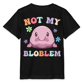 Groovy Blobfish - T-shirt bio MINI CREATOR Stanley/Stella Enfant - noir - Devant - Mikhail (115cm)