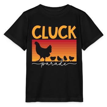 Poultry Farmer Cluck Parade Chicken Coop Farming - Stanley/Stella Kinder T-Shirt MINI CREATOR  - Schwarz - Vorne - Mikhail (115cm)