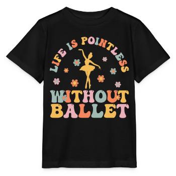 Ballerine groovy - T-shirt bio MINI CREATOR Stanley/Stella Enfant - noir - Devant - Mikhail (115cm)