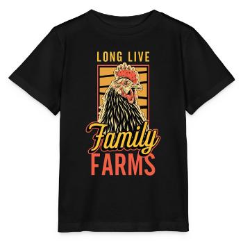 Poultry Farmer Long Live Family Poultry Breeder - Stanley/Stella MINI CREATOR Kids’ T-Shirt - black - Front - Mikhail (115cm)