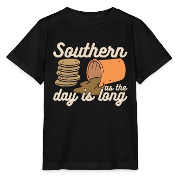 Biscuits And Gravy Southern As The Biscuits Lover - Stanley/Stella MINI CREATOR Kids’ T-Shirt - black - Front - Mikhail (115cm)