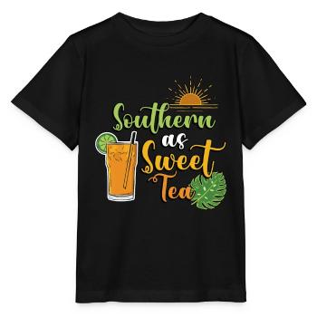 Sweet Tea Southern As Sweet Tea Southern Country - Stanley/Stella MINI CREATOR Kids’ T-Shirt - black - Front - Mikhail (115cm)