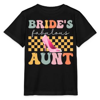 Douche nuptiale groovy - T-shirt bio MINI CREATOR Stanley/Stella Enfant - noir - Devant - Mikhail (115cm)