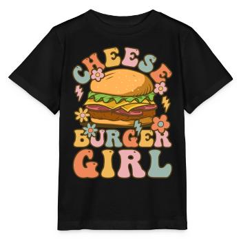 Groovy Hamburger - T-shirt bio MINI CREATOR Stanley/Stella Enfant - noir - Devant - Mikhail (115cm)