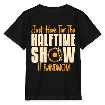 Drumline Juste là pour le spectacle de la mi-temps Batteur - T-shirt bio MINI CREATOR Stanley/Stella Enfant - noir - Devant - Mikhail (115cm)
