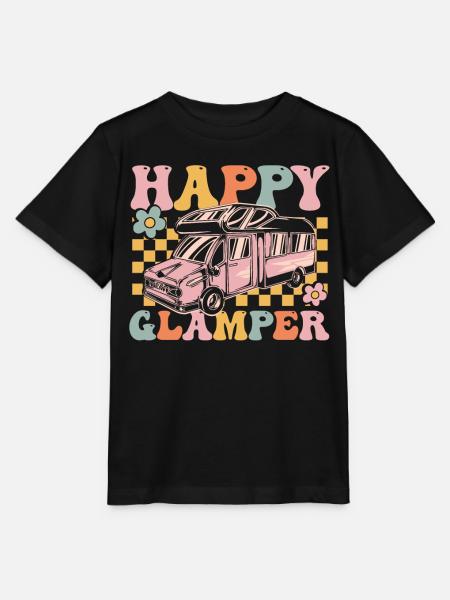 Groovy Glamping - Stanley/Stella Kinder T-Shirt MINI CREATOR  - Schwarz