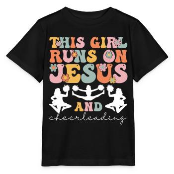 Groovy Cheerleader - Stanley/Stella MINI CREATOR Kids’ T-Shirt - black - Front - Mikhail (115cm)