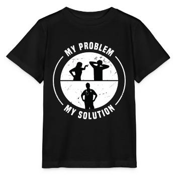 Pharmacy Technician My Problem Pictogram Dad - Stanley/Stella MINI CREATOR Kids’ T-Shirt - black - Front - Mikhail (115cm)