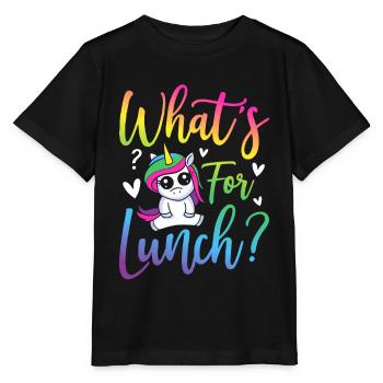 Mittagsfrau Cafeteria-Crew - Stanley/Stella Kinder T-Shirt MINI CREATOR  - Schwarz - Vorne - Mikhail (115cm)