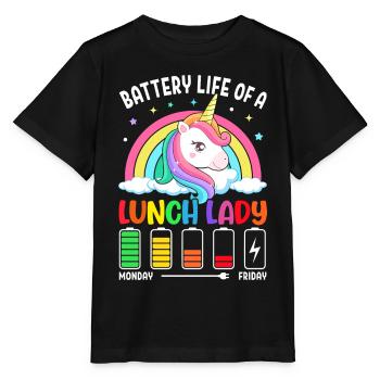 Cafeteria-Besatzung - Stanley/Stella Kinder T-Shirt MINI CREATOR  - Schwarz - Vorne - Mikhail (115cm)