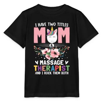Massage-Therapie - Stanley/Stella Kinder T-Shirt MINI CREATOR  - Schwarz - Vorne - Mikhail (115cm)