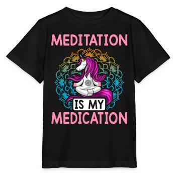 Yoga Chakra - Stanley/Stella Kinder T-Shirt MINI CREATOR  - Schwarz - Vorne - Mikhail (115cm)