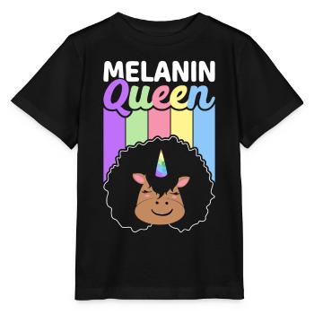 Brown Skin Queen Schwarze Geschichte - Stanley/Stella Kinder T-Shirt MINI CREATOR  - Schwarz - Vorne - Mikhail (115cm)