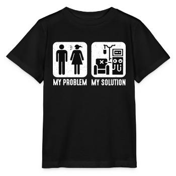 Dialysis Technician My Problem Pictogram Mom - Stanley/Stella MINI CREATOR Kids’ T-Shirt - black - Front - Mikhail (115cm)