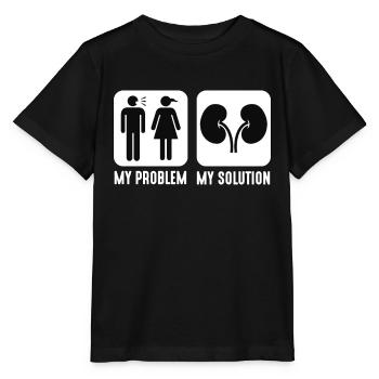 Dialysis Technician My Problem Medical Pictogram - Stanley/Stella MINI CREATOR Kids’ T-Shirt - black - Front - Mikhail (115cm)
