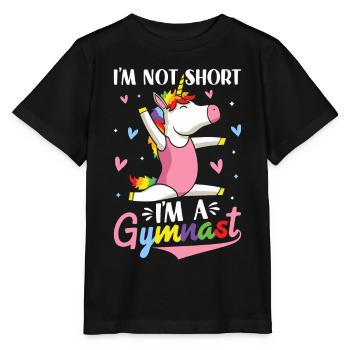 Roue de charrette de gymnastique drôle - T-shirt bio MINI CREATOR Stanley/Stella Enfant - noir - Devant - Mikhail (115cm)