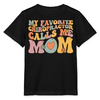 Groovy Chiropratique - T-shirt bio MINI CREATOR Stanley/Stella Enfant - noir - Devant - Mikhail (115cm)