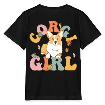 Groovy Hundeliebhaberin - Stanley/Stella Kinder T-Shirt MINI CREATOR  - Schwarz - Vorne - Mikhail (115cm)