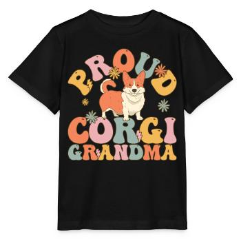 Chien Groovy - T-shirt bio MINI CREATOR Stanley/Stella Enfant - noir - Devant - Mikhail (115cm)