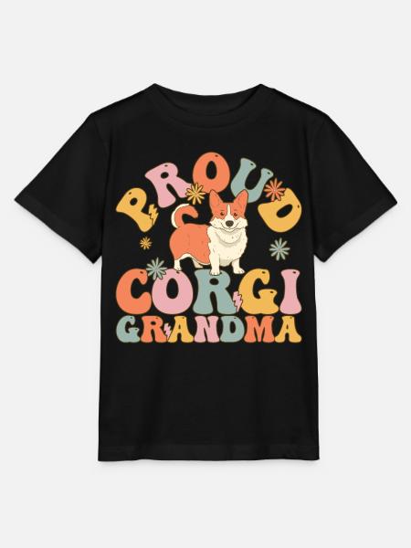 Groovy Dog - Stanley/Stella Kinder T-Shirt MINI CREATOR - Schwarz