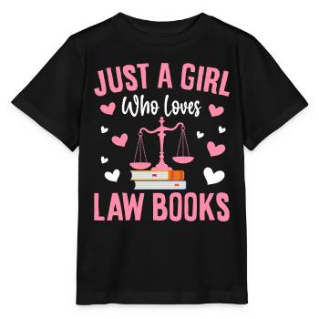 Law Student Law Degree - Stanley/Stella MINI CREATOR Kids’ T-Shirt - black - Front - Mikhail (115cm)