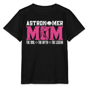 Astronome Maman L’Idole L’Astrologue Astronomes - T-shirt bio MINI CREATOR Stanley/Stella Enfant - noir - Devant - Mikhail (115cm)