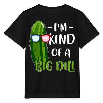 Vegane Vegetarische Essiggurke - Stanley/Stella Kinder T-Shirt MINI CREATOR  - Schwarz - Vorne - Mikhail (115cm)