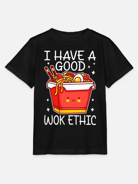 Stir Fry Nudeln Chinesisch Kochen - Stanley/Stella Kinder T-Shirt MINI CREATOR - Schwarz