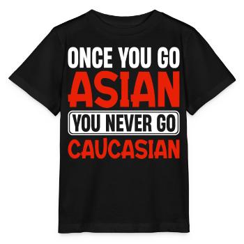 Drôle de fierté asiatique - T-shirt bio MINI CREATOR Stanley/Stella Enfant - noir - Devant - Mikhail (115cm)