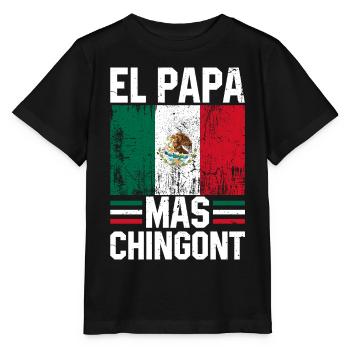 Hispanique Latino-Américain Mexicain V - T-shirt bio MINI CREATOR Stanley/Stella Enfant - noir - Devant - Mikhail (115cm)