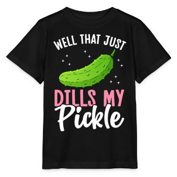 Lustiger Gurken-Südstaaten-Slang - Stanley/Stella Kinder T-Shirt MINI CREATOR  - Schwarz - Vorne - Mikhail (115cm)