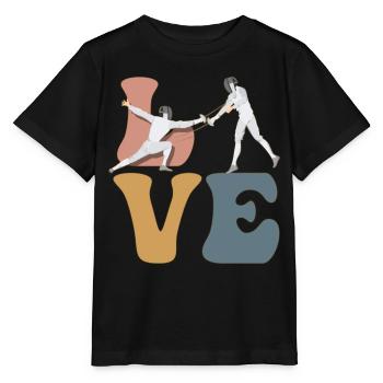 Fechten Fechter Florett Säbel - Stanley/Stella Kinder T-Shirt MINI CREATOR  - Schwarz - Vorne - Mikhail (115cm)